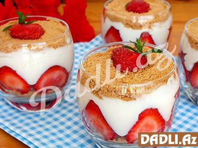 Çiyələkli magnolia resepti