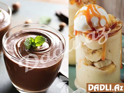 1 pudingdən 2 ayrı ləzzət resepti