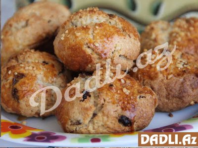 Üzümlü və qozlu ana kurabiyəsi resepti