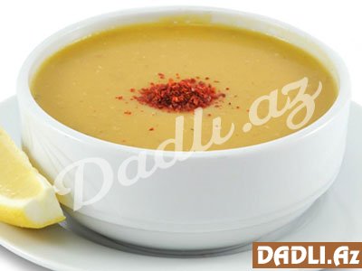 Restoran üsulu mərci şorbası resepti