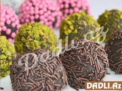 Qalan kekslərdən coco toplar resepti