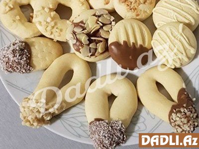 Tək xəmirdən qarışıq peçenye resepti