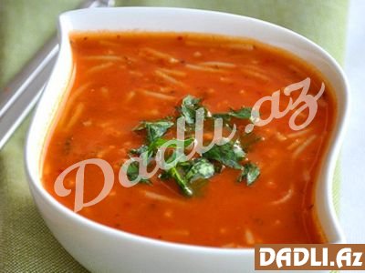 Sarımsaqlı vermişelli un şorbası resepti