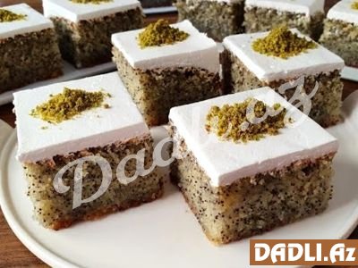 Xaşxaşlı rəvani resepti