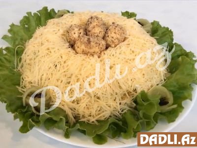 Asan və ləzzətli BİLDİRÇİN YUVASI salatı - Video resept