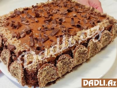 Sadə qozlu tort resepti - Video resept