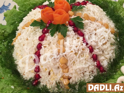 Asan və dadlı qat-qat salat resepti - Video resept