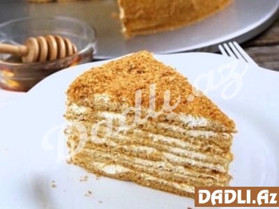 Xamalı kremlə ballı tort resepti