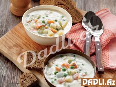 Dadına doymayacağınız kremli tərəvəz şorbası resepti