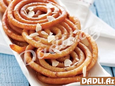 Jalebi Hindistan şirniyyatı resepti