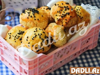 Qurabiyə dadında: Qlutensiz poğaça resepti