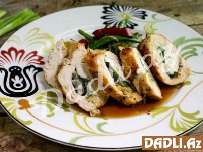 Lobyalı toyuq ruleti resepti