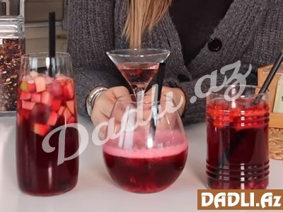 Çox asan hazırlanan qırmızı meyvəli 3 soyuq çay resepti - Video resept