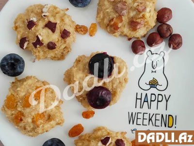 Kəsmikli yulaflı peçenyelər resepti