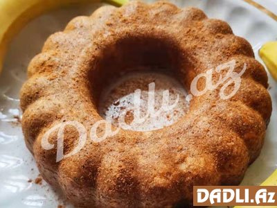 Çia və bananlı keks resepti