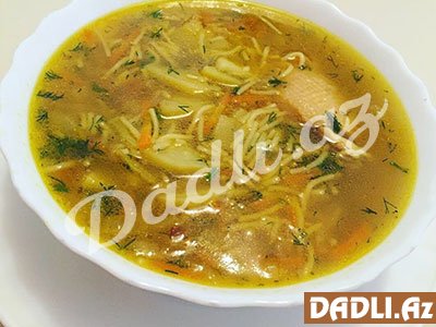Kənd toyuğundan dadlı, faydalı, bulyonlu şorba resepti - Video resept