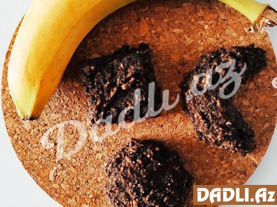 Veqanlar üçün bananlı kiçik kekslər resepti