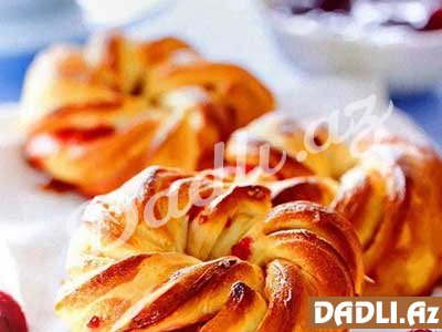 Adi moruq (malina) cemi ilə bulka resepti