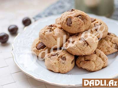 Alma və şokolad ilə peçenye resepti