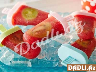 Kivi ilə qarpızlı eskimo resepti