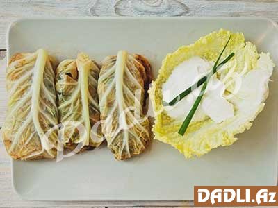 Kartof və göbələk ilə dolma resepti