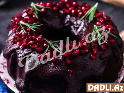 Nar ilə şokoladlı keks resepti