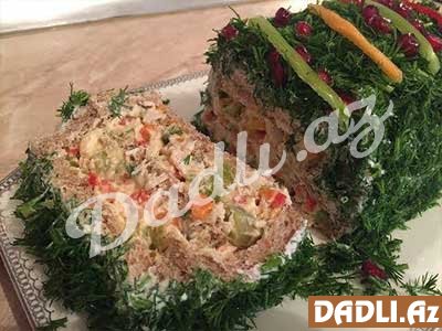 Özünü tort hesab edən salat resepti - Video resept