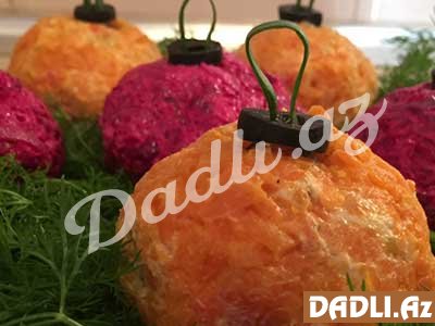 “Yeni il” süfresi üçün həm dadlı, həm asan salat resepti - Video resept