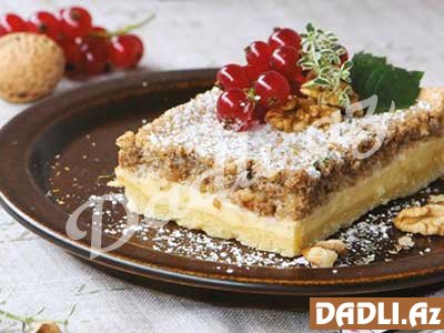 Qoz ilə piroq resepti