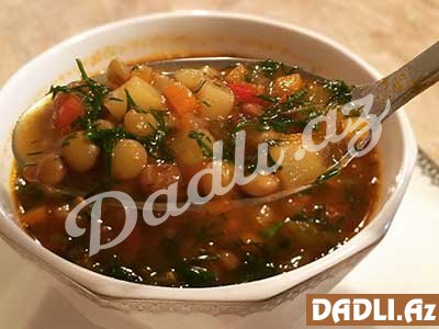 Tərəvəzli yaşıl mərcimək şorbası resepti - Video resept
