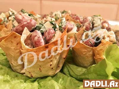 Lobyalı, toyuqlu salat resepti - Video resept