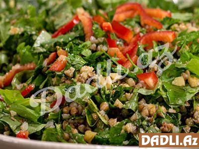 Qarabaşaq salatı resepti