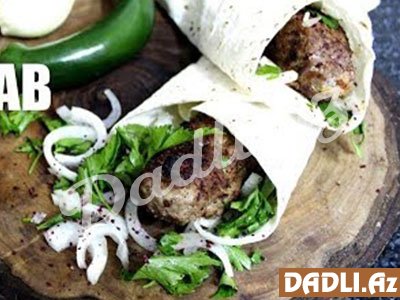 Ev şəraitində manqalsız lülə kababı resepti - Video resept