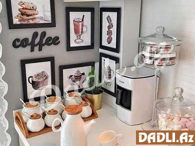 Mətbəxinizdə kofe bar bölməsinə özən göstərin