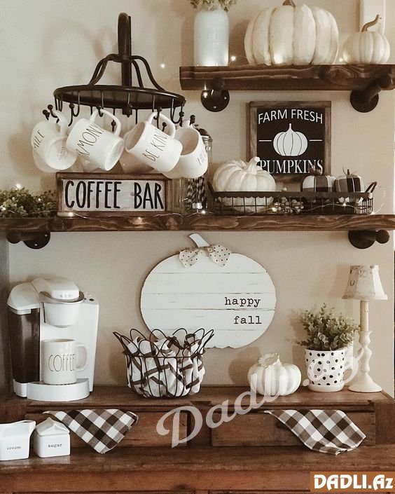 Mətbəxinizdə kofe bar bölməsinə özən göstərin