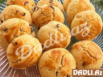 Quru üzümlü kurabiyə resepti