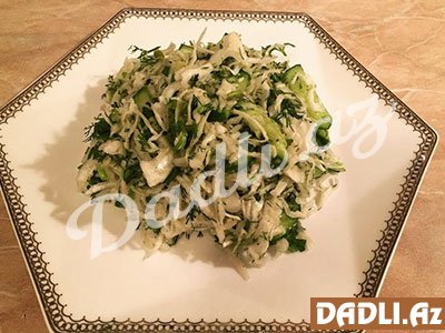Sadə, dietik kələm salatı resepti - Video resept