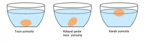 Yumurtanı soyuducuda bu şəkildə saxlayın. Daha uzun müddət təzə qalacaq