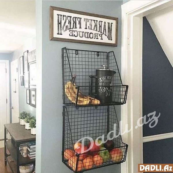 Mətbəxdə əşya dekorasiyası