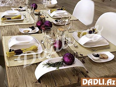 İdeal servisli masa üçün qabların düzülməsi necə olmalıdır?