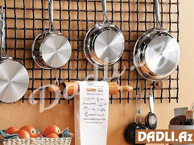 Mətbəxdə əşya dekoru