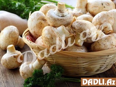 Şampinyon göbələyini bişəndən sonra...