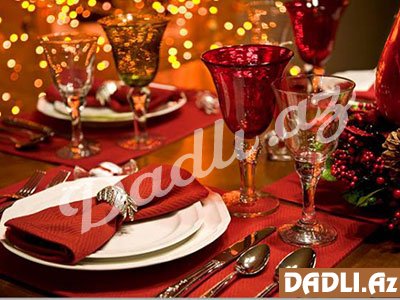 Ziyafət masalarını gözəl edən süfrə düzəni
