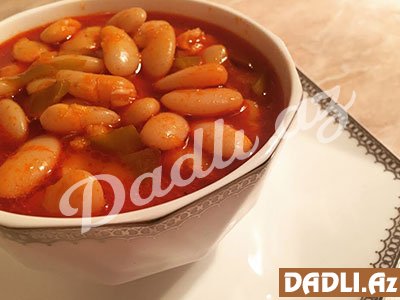 Ətsiz ağ lobya şorbası resepti - Video resept