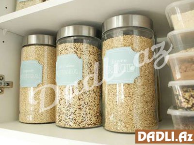 Kiçik mətbəx əşya dekorasıyası