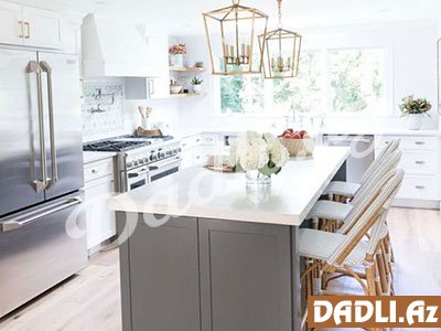 Açıq rəngli mətbəx dekor ideaları