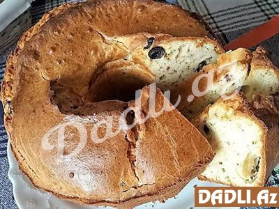 Zeytunlu, kəklikotlu, duzlu keks resepti