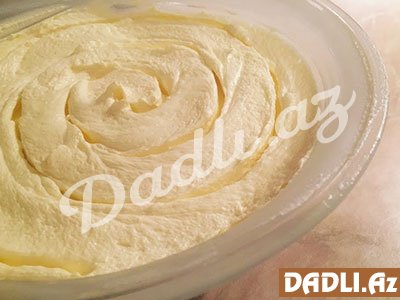 Çox yüngül, dadlı, dondurma dadında bişmiş krem resepti - Video resept