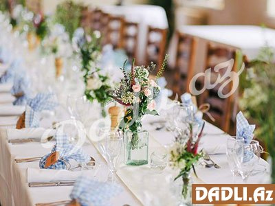 Özəl gecələr üçün süfrə dekorasiyaları