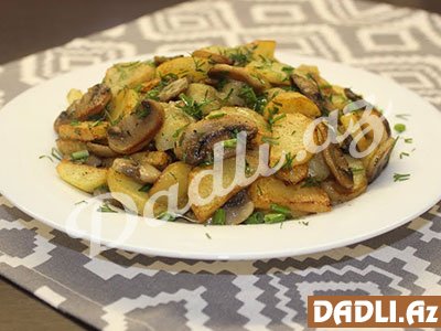 Tavada göbələkli kartof resepti - Video resept